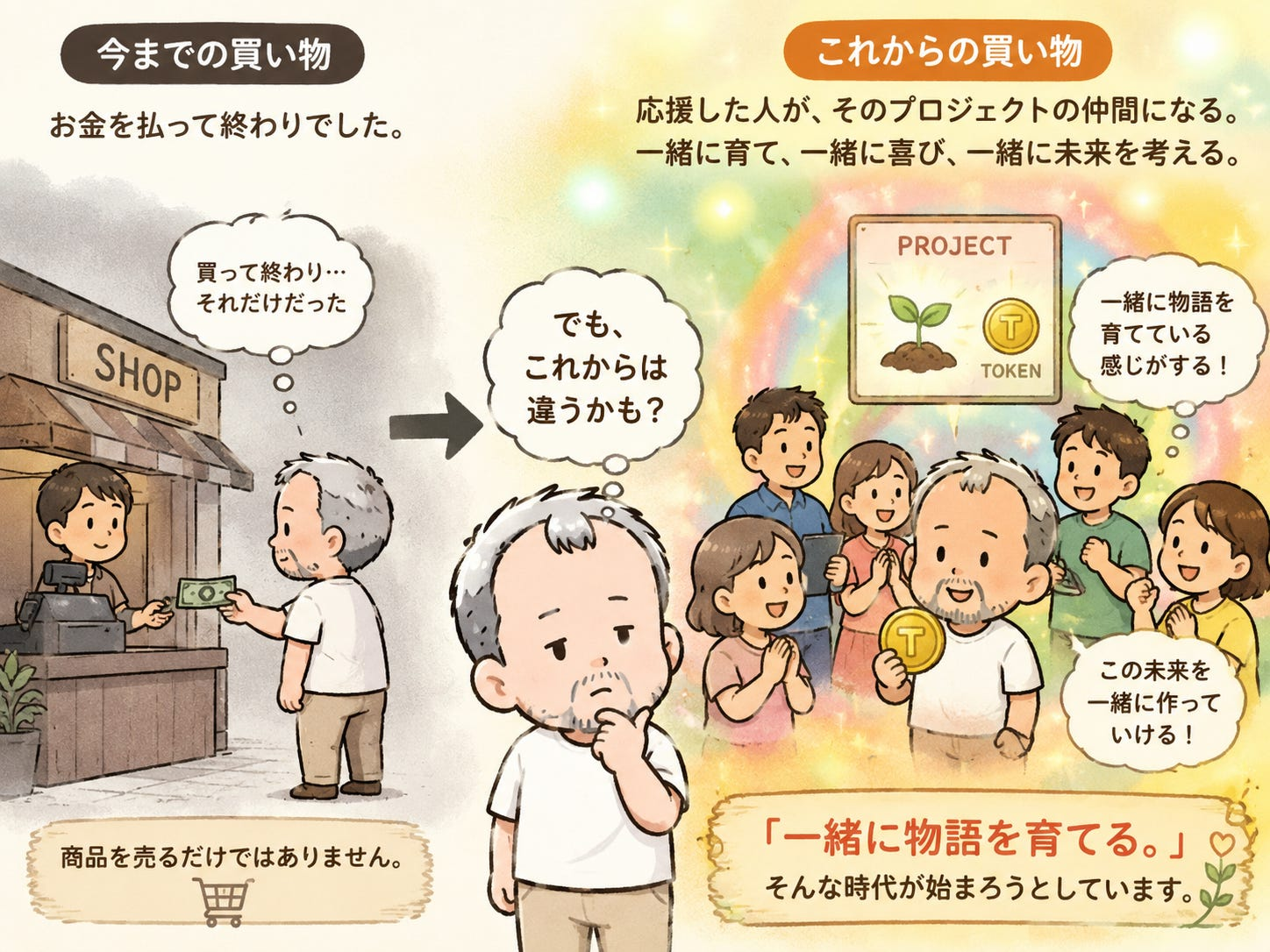 今までの買い物とこれからの買い物